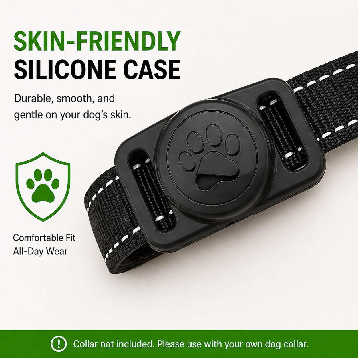 MDTZULIK GPS Collar for Dogs,Pet Tracker (Android Only) Smart tag,Waterproof Compatible with Google Find My,No Monthly