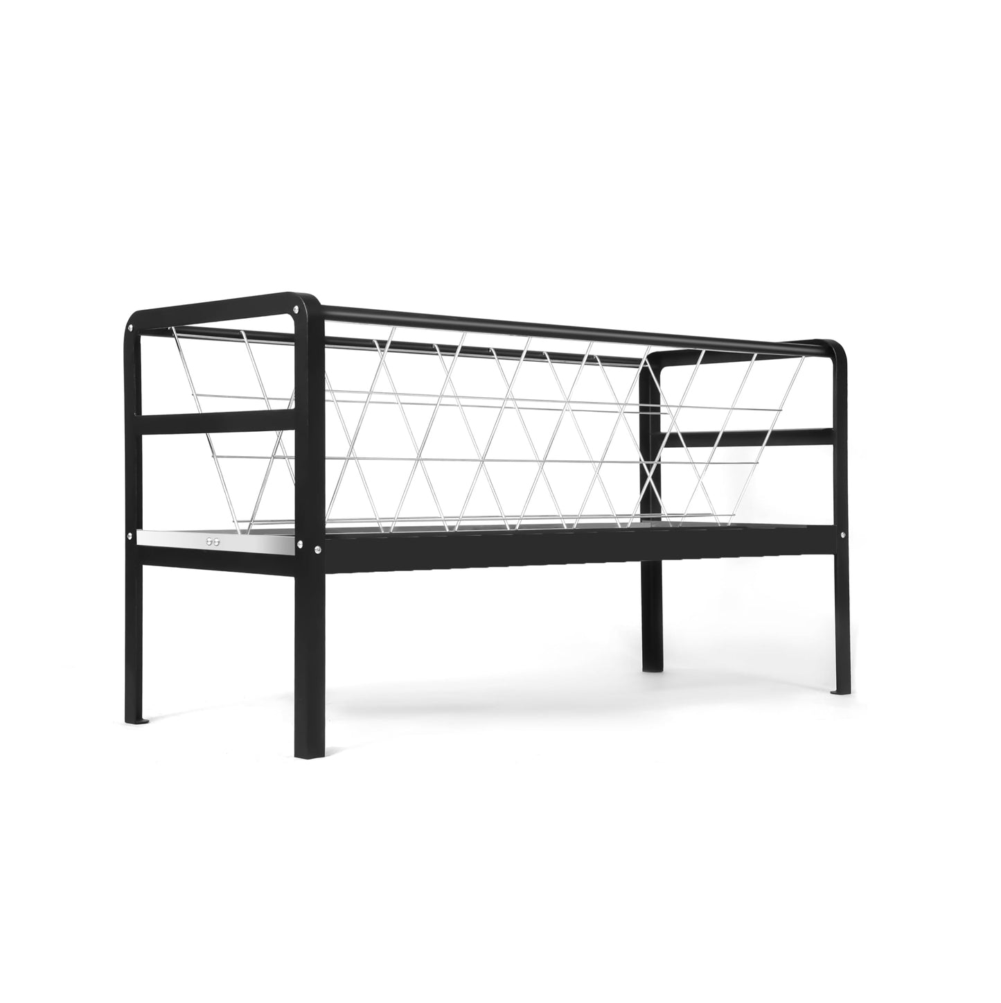 homcare Pasture Hay Feeder for Goats, Sheep, Miniature Horses and Small Livestock,5 Feet Long, Black