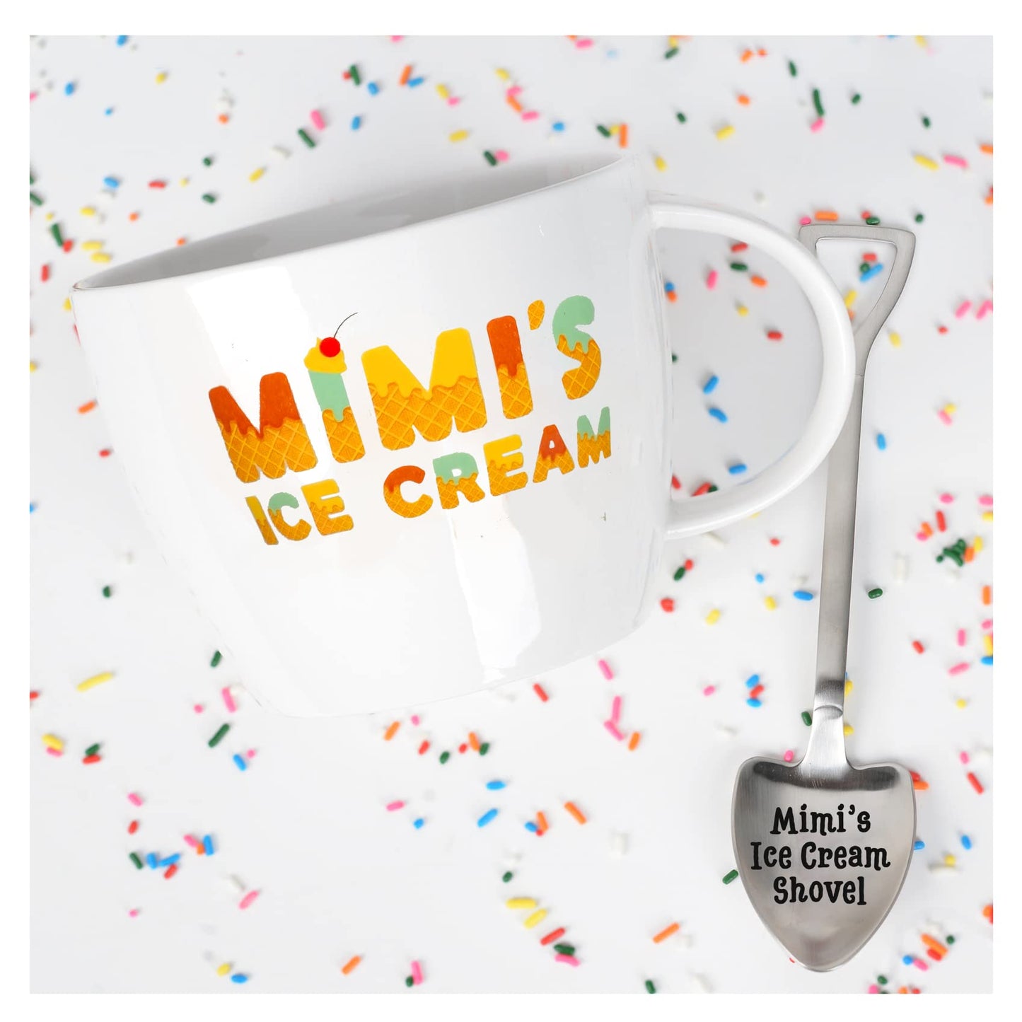 Josephine on Caffeine Mimi's Ice Cream Bowl & Spoon - Ideal Mother's Day, Christmas or Birthday Gift