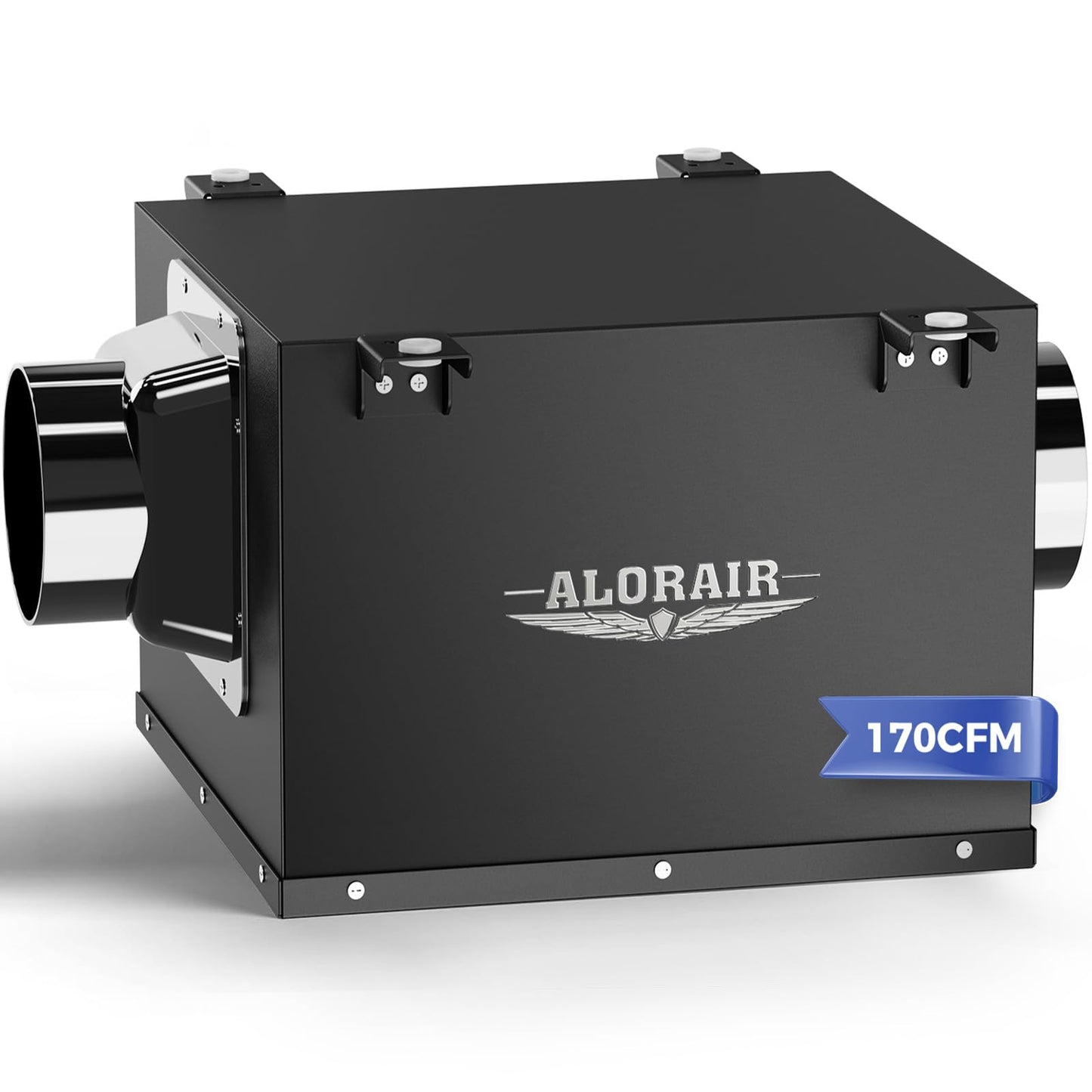 ALORAIR 4 Inch Inline Bathroom Exhaust Fan – Ultra Quiet 170 CFM Ventilation Fan for Bathroom, Attic, Kitchen, Garage, Laundry Room – Durable, Easy to Install, Powerful Airflow