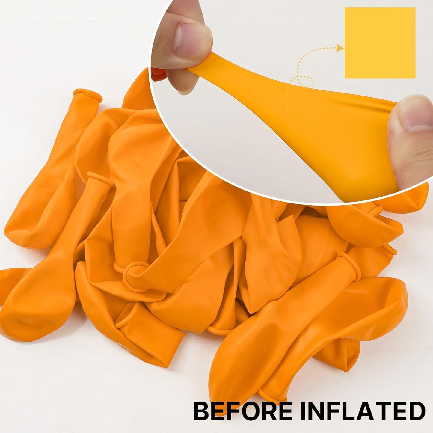 PartyWoo Mustard Yellow Balloons - 100pcs 12 Inch for Birthday, Graduation & Baby Showers