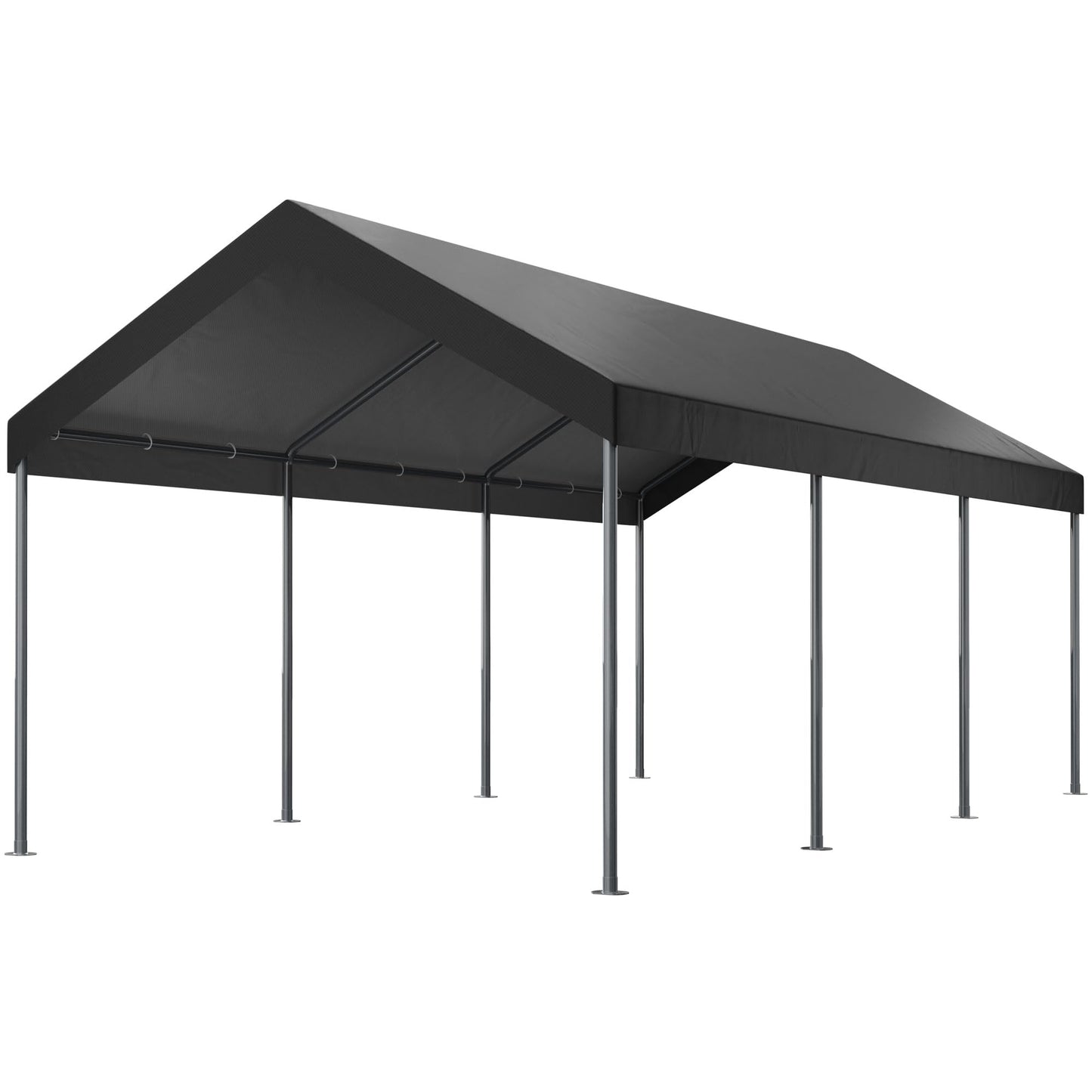 Shintenchi 10x20ft Heavy Duty Carport with UV&Wind Resistant Canopy,Portable Carport Garage Shelter with Stable Powder-Coated Steel Frame,Outdoor Carports for Car,Bike,Camp,Storage(Grey)