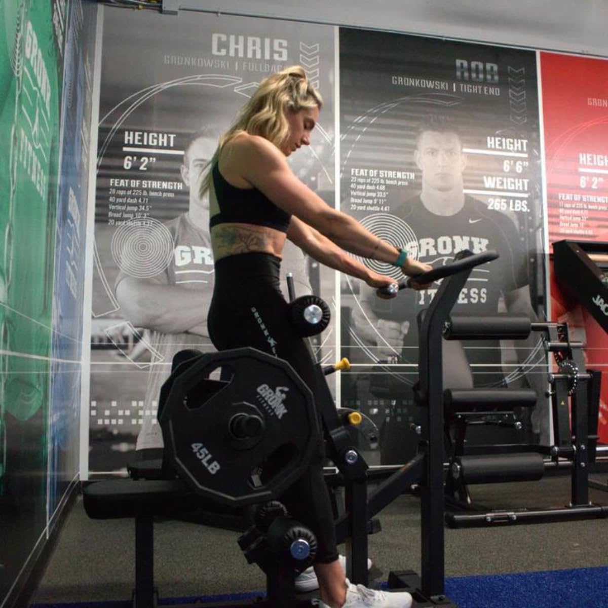 Gronk Fitness Vertical Hip Thrust Machine / Glute Thrust | Plate Loaded | Perfect for Home and Commercial Gym | Sissy Squat Machine