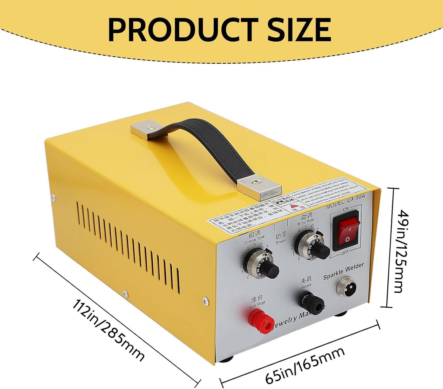 KKYOYRE 30A Jewelry Spot Welding Machine,Spot Welder,Professional Pulse Arc Welder for Gold,K Gold,Silver,Platinum and Steel Necklace (Thickness 0.4-1.0mm)