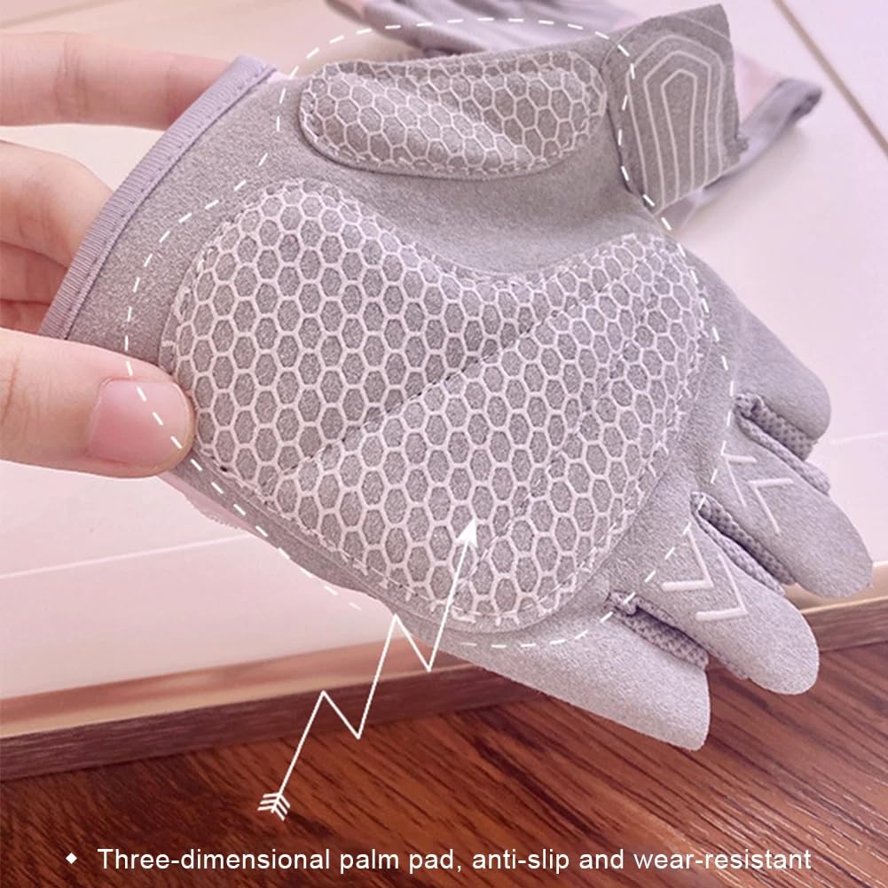 Utaly Breathable Workout Gloves Women & Men Half Finger Gym Gloves Anti-Slip Shock Absorption Lightweight Exercise Gloves for Weightlifting, Cycling, Yoga, Training & Fitness