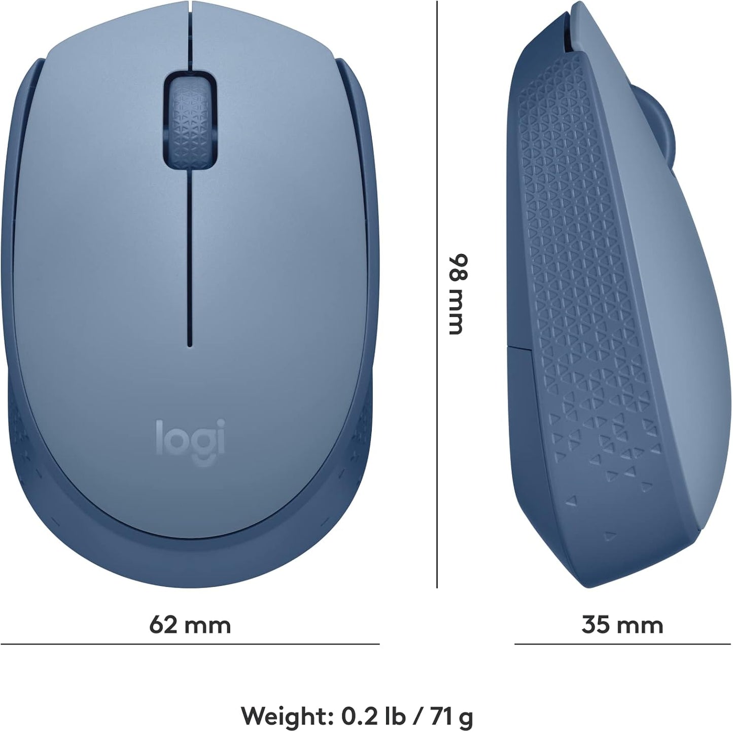 Logitech M170 2.4 12-Months Wireless Mouse for PC, Mac, Laptop, GHz with USB Mini Receiver, Optical Tracking, Battery