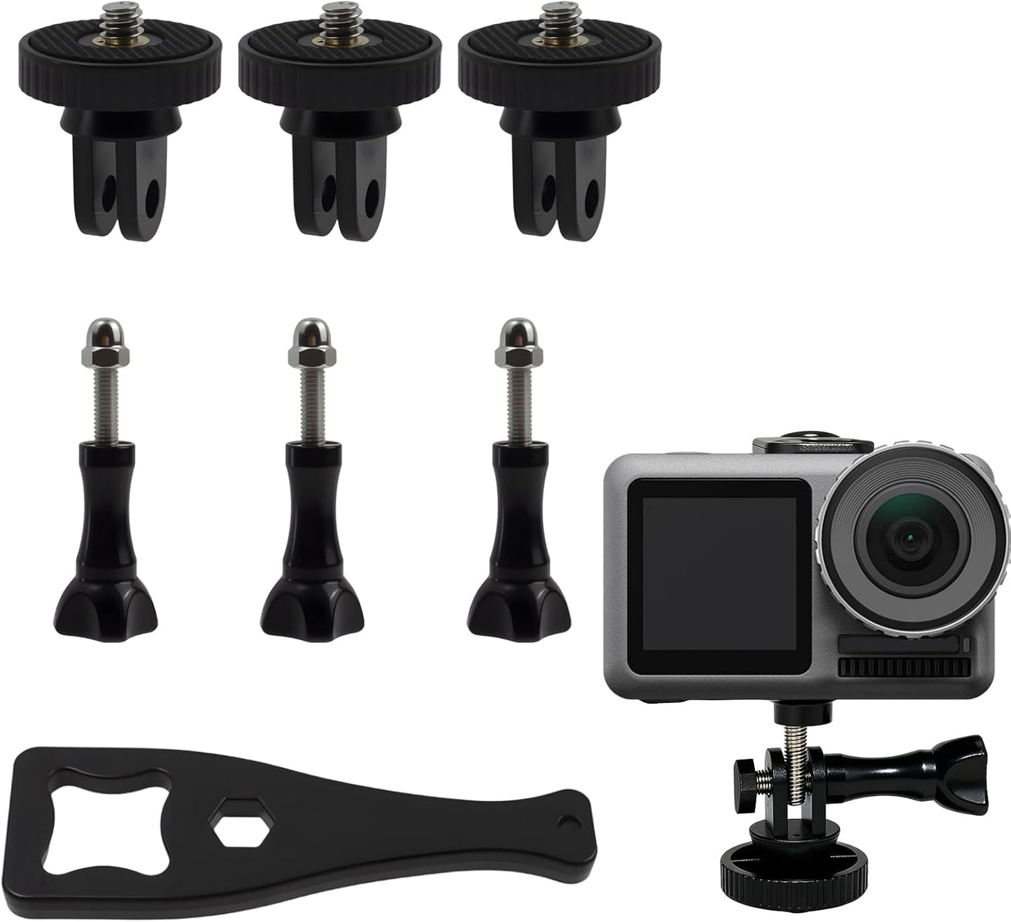 Dedoda 7 Pack 1/4"-20 Insta360 1/4 Aluminum Camera Tripod Adapter Conversion Adapter Mounts Compatible with Screw