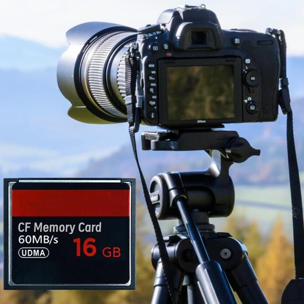 Bdiskky 64GB 60MB/s CF Memory Card High Speed Up to Digital Camera CF Card