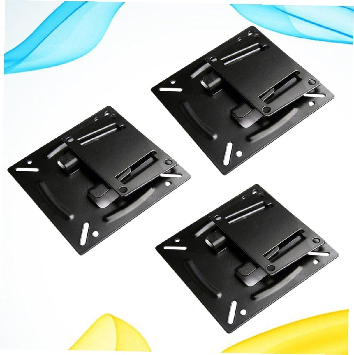 KICHOUSE 3pcs 14-24 Inch LCD Tv Wall Mount Bracket Metal Stand Holder Fixed Hanger Compatible with Flat Screen Displays