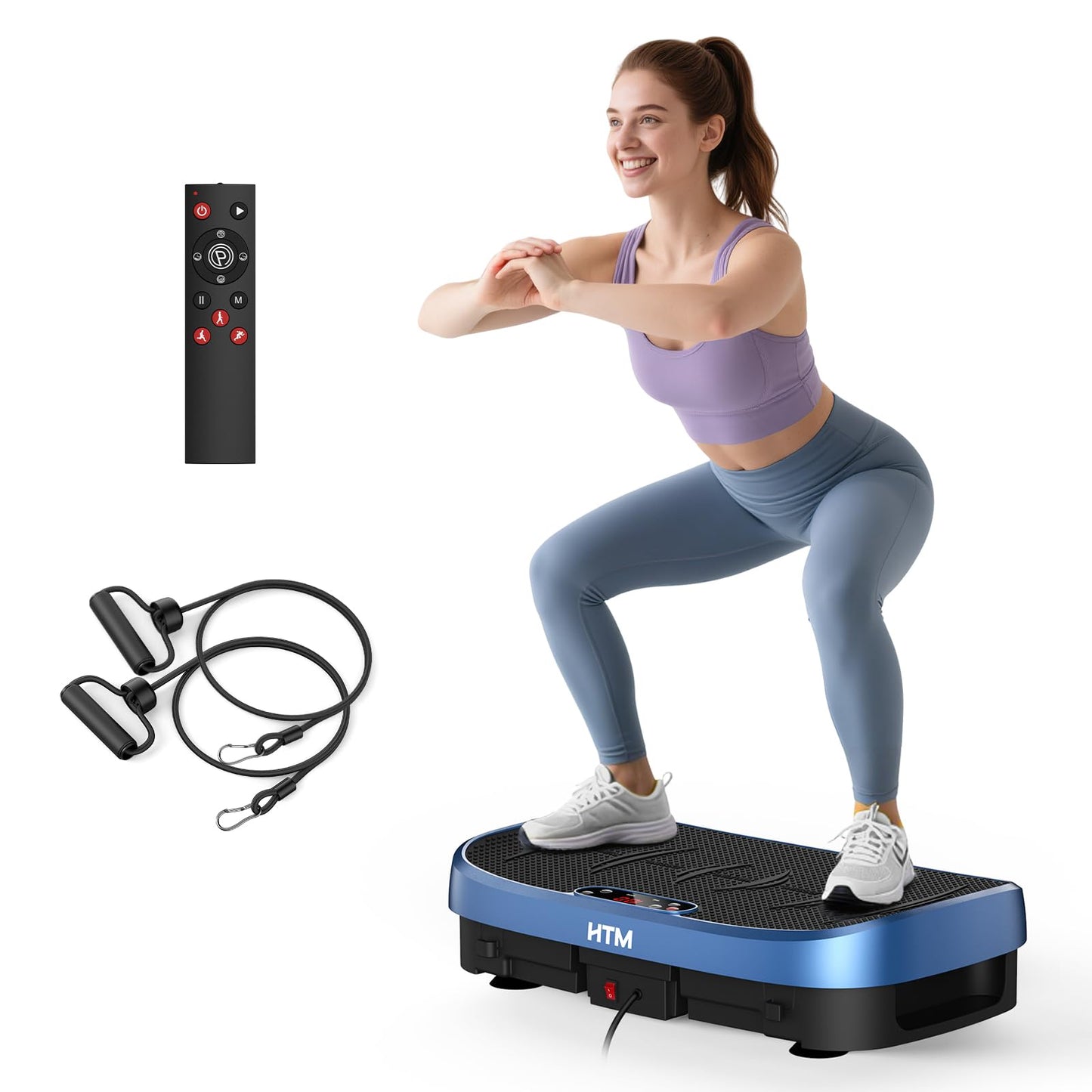 Vibration Plate Exercise Machine - 330lbs Weight Capacity, 120 Speed Levels, Full Body Workout Shake Board for Home Fitness, Toning and Wellness, LED Display, Low Noise Motor