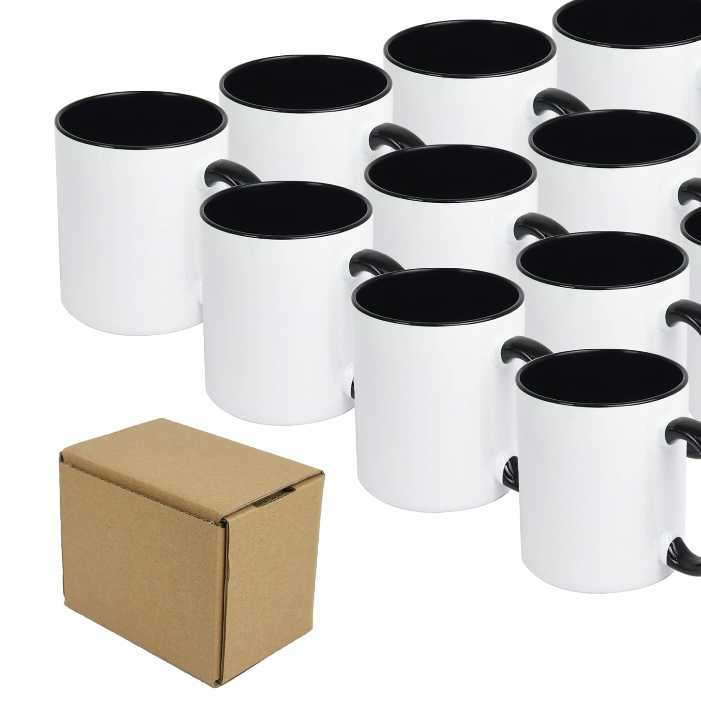 ARTONUSA 11oz Sublimation Blank Coffee Mugs,Set of 24