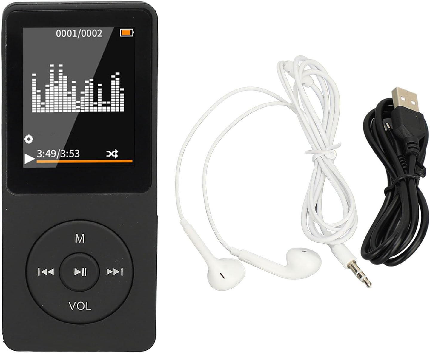 Yunseity MP3 Mp4 MP3 Player with Bluetooth, HiFi Sound Portable Music Player with Earphones, Music Device Player