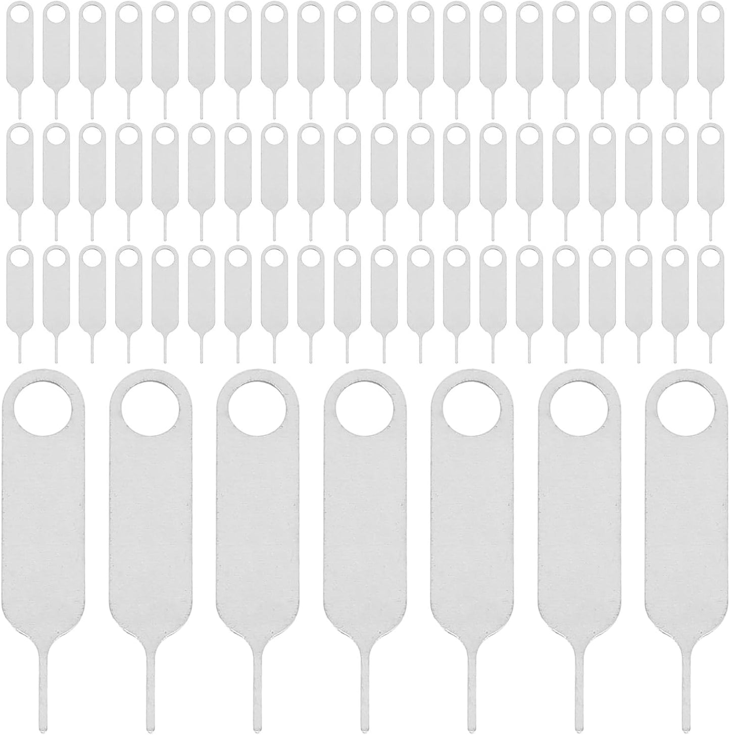 500pcs Stainless Steel Sim Card Ejector Pins Universal Phone Sim Card Removal Tools for Mobile Devices with Compact
