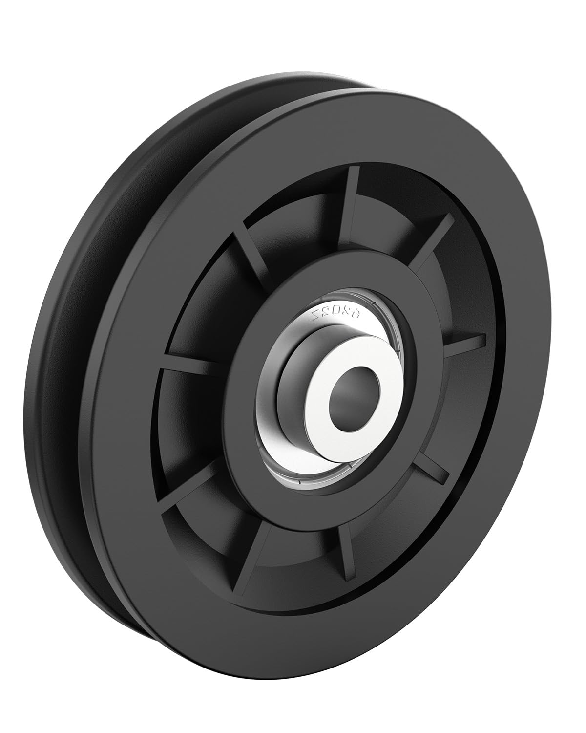 Mixizigoz 90mm/3.5" Universal Nylon Bearing Pulley-Wheel Replace for Home Gym Equipment Part Cable Machine, Wearproof Abration Bearing Wheel, Gym Equipment and Garage Door Pulley System