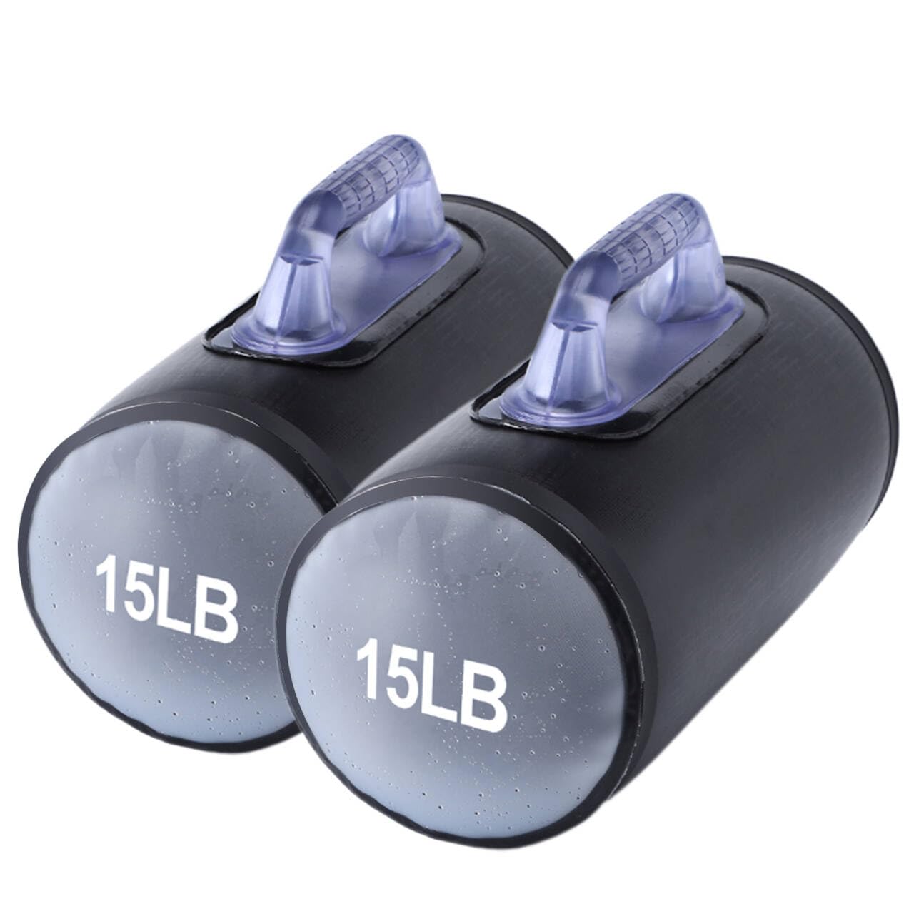 DEIRIS Water Dumbbells, Water Filled Training Dumbbells, Travel Weights Set, Adjustable Weights to 15-30 Lbs/Pair, Portable Gym for Strength Training, Fitness and