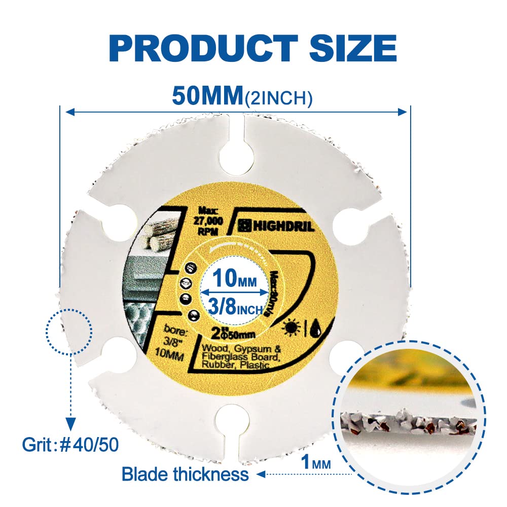 HIGHDRIL 13Pcs Diamond Hole Saw Kit and HIGHDRIL 2inch Circular Saw Blade