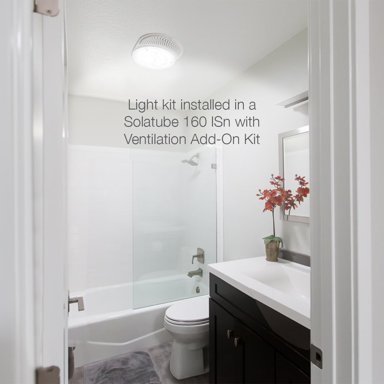 Solatube® 14-Inch Light Add-On Kit – Dual-Purpose Day & Night Solution for 290 DS & 290 ISn Models – Integrated Electric Light for 2-in-1 Ceiling Utility (Skylight Sold Separately)