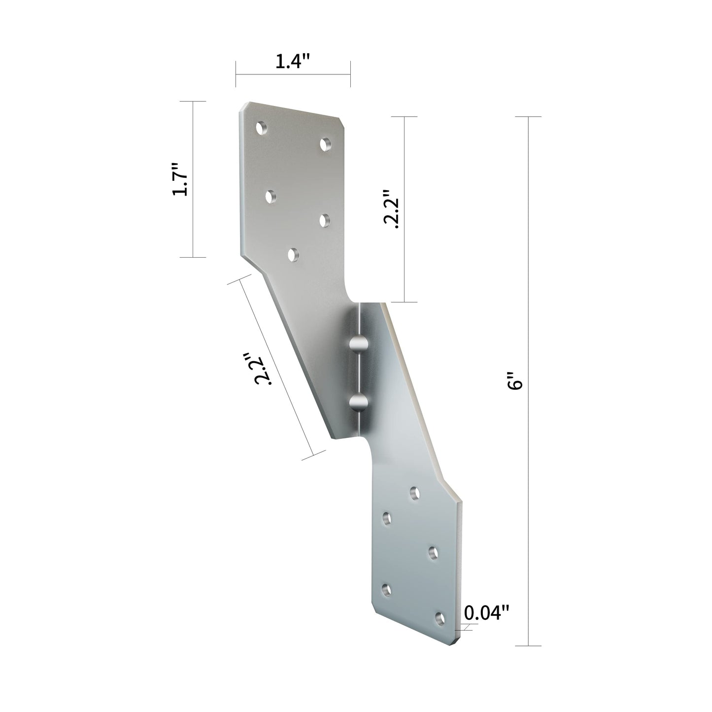 Hurricane Straps H2.5A Right Tie Heavy Duty Galvanized Hurricane Tie 25ct Hurricane Straps Widely Applicable Rafter Ties can Realize Double Reinforcement or Fits for Left-Hander(25pcs)