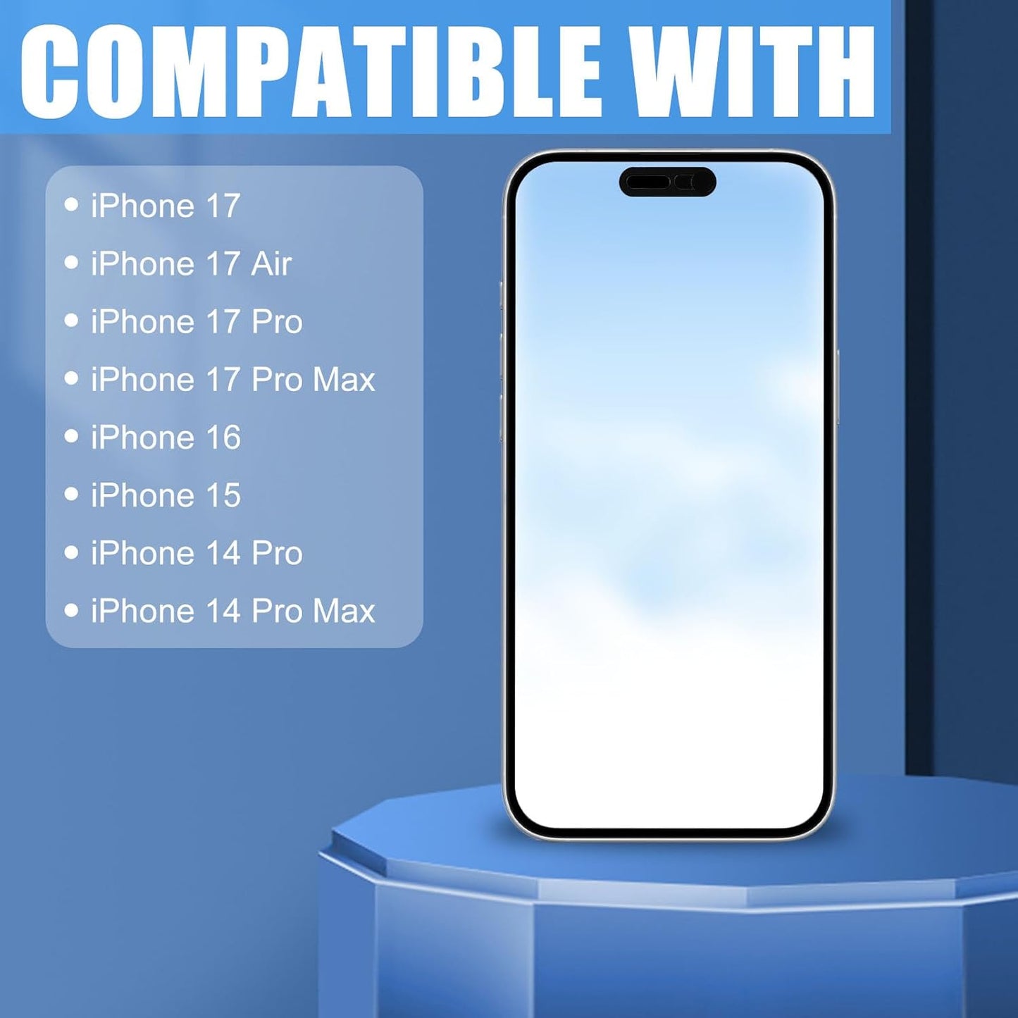 Fukaisu 2pcs 15 16 17 14 17 Front Camera Cover Slide, Ultra Thin Webcam Cover Front Phone Camera Protection to Protect