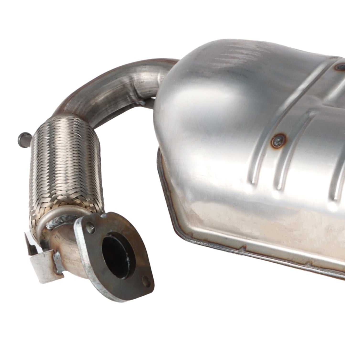 LELEHOKA Stainless Steel Rear Direct Fit Muffler Compatible for Smart Fortwo 2008-2015 1.0L, Automotive Replacement Part