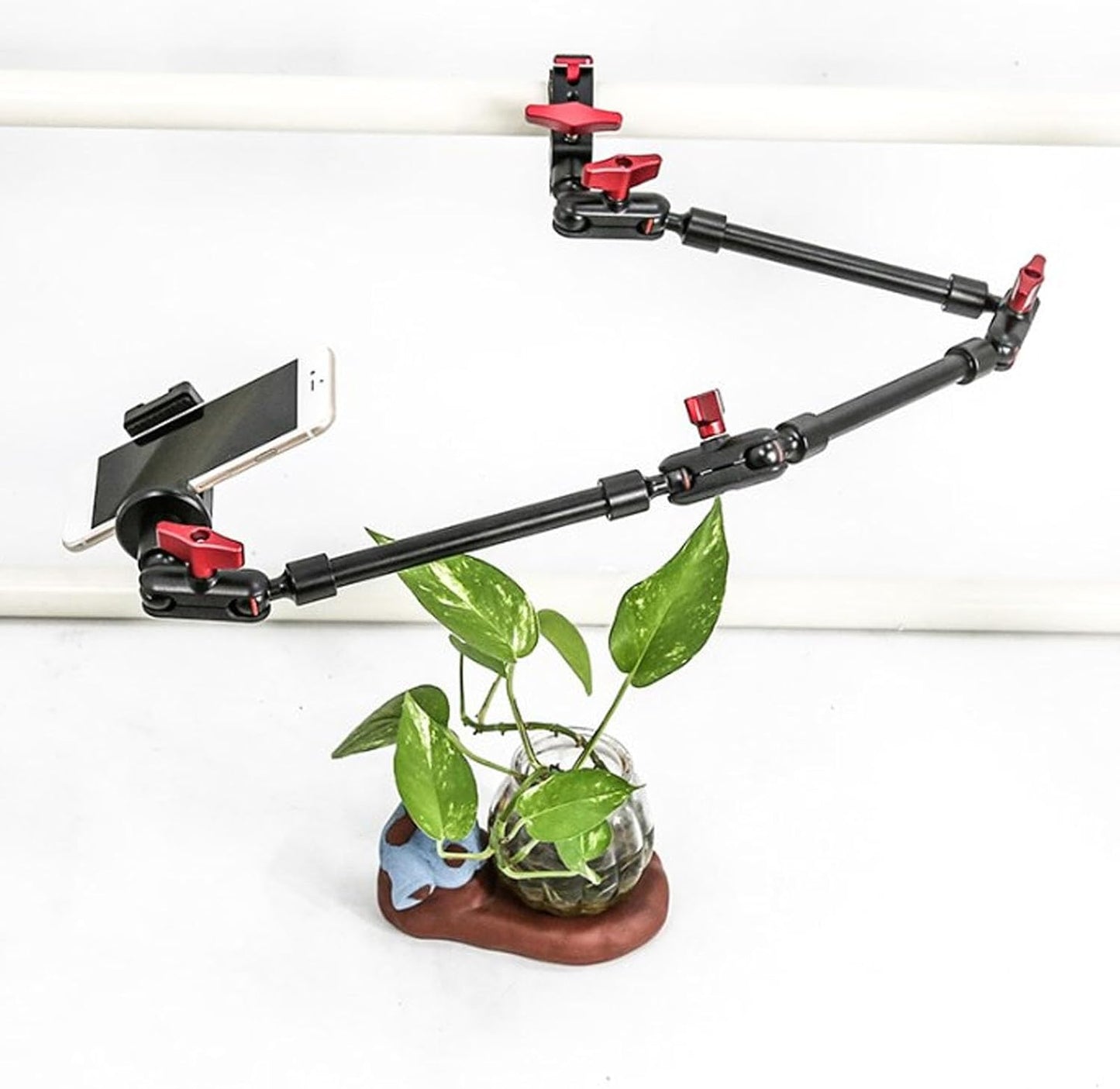 Sorandy 360 Overhead Camera Mount, Adjustable Articulating Magic Arm with Degree Rotation, Overhead Tripod, Webcam