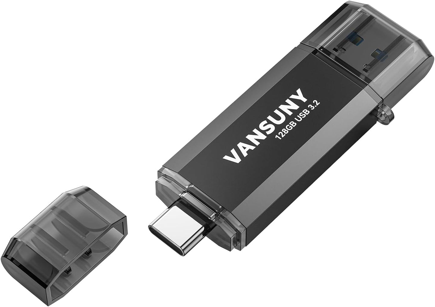Vansuny 128GB 450MB/s 3.2 2 1 Type C Flash Drive Upgraded USB High Speed Flash Drive in OTG USB A + Type C Dual Thumb