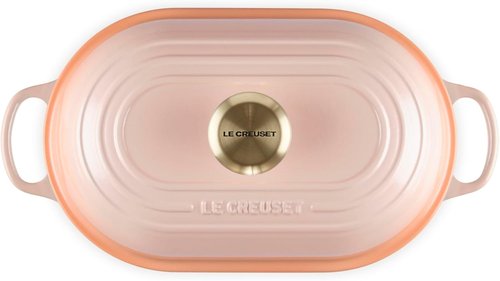 Le Creuset Enameled Cast Iron Oval Bread Oven - 11.5 Inch, Stylish Peche Color