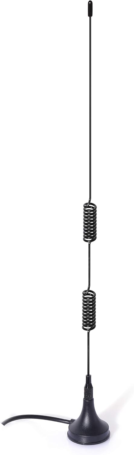 BINGFU VHF UHF Ham Amateur Radio Police Scanner Antenna Magnetic Base BNC Male Antenna Compatible with Uniden Bearcat