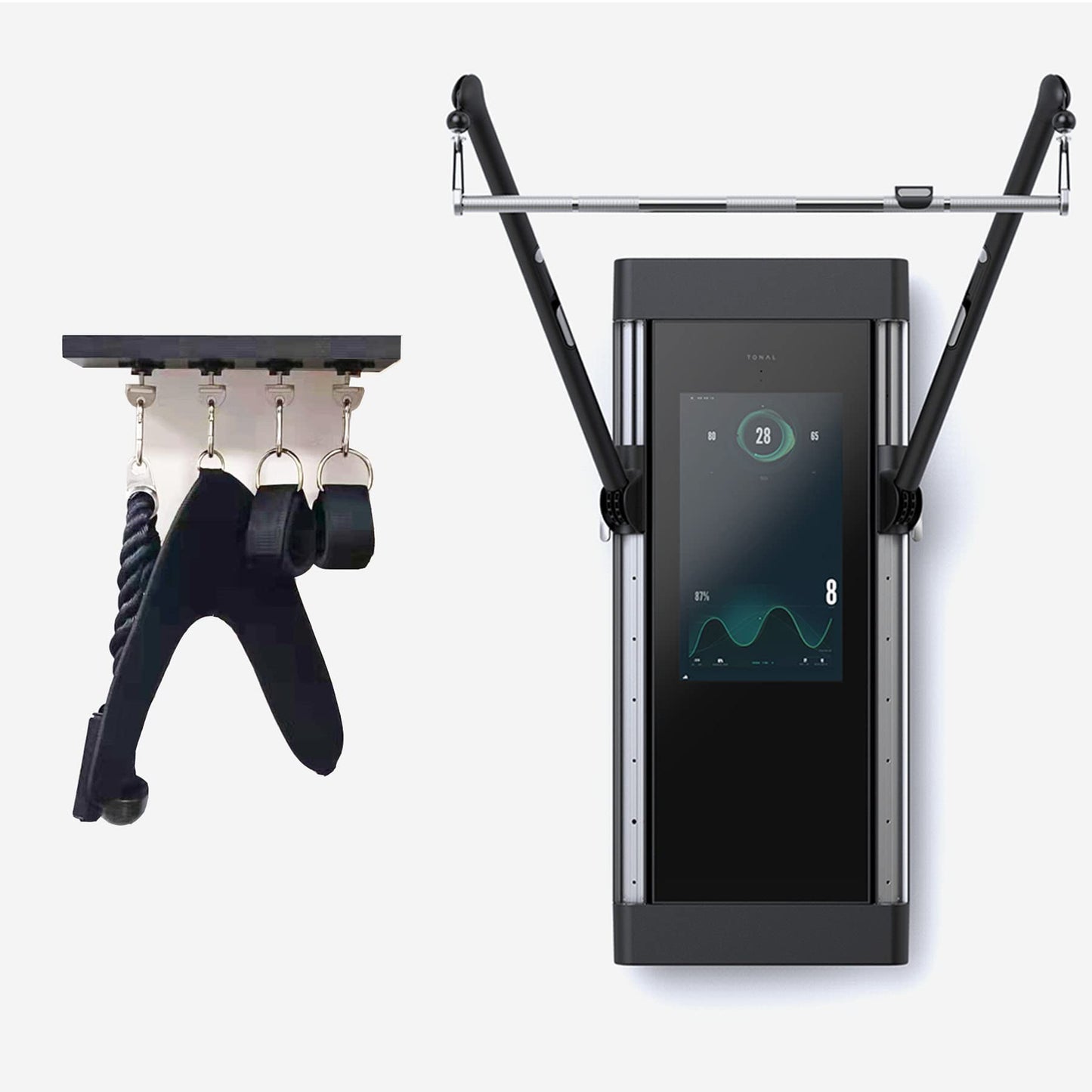 JILINWEI Tonal Accessories with T Lock Adapter,Tonal Machine Gym Accessories,Ab Cable Crunch Harness for Tonal Core Muscle Training