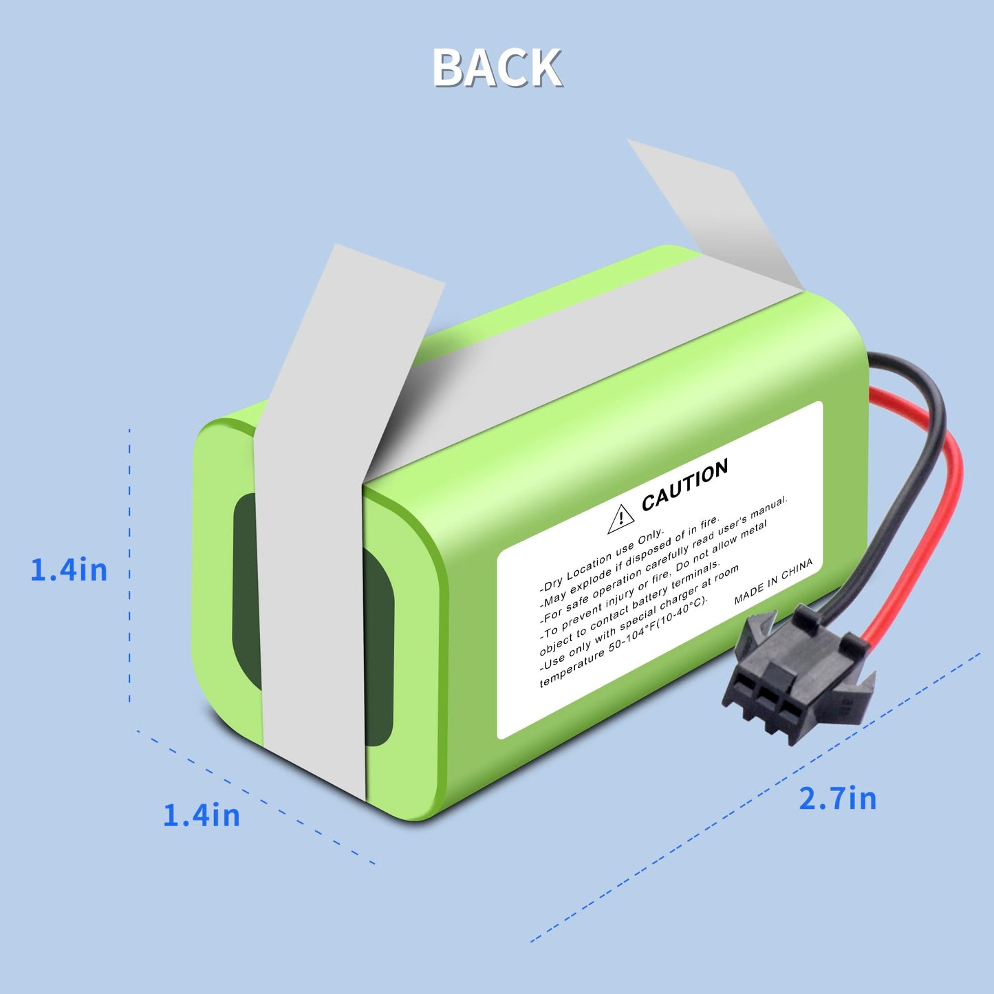 TZRONG 3400Mah Battery for Lefant M210 M210B M210P M213 M213S Series Robot Vacuum Cleaner 14.4V 36.3Wh with Installation Tools Vacuums