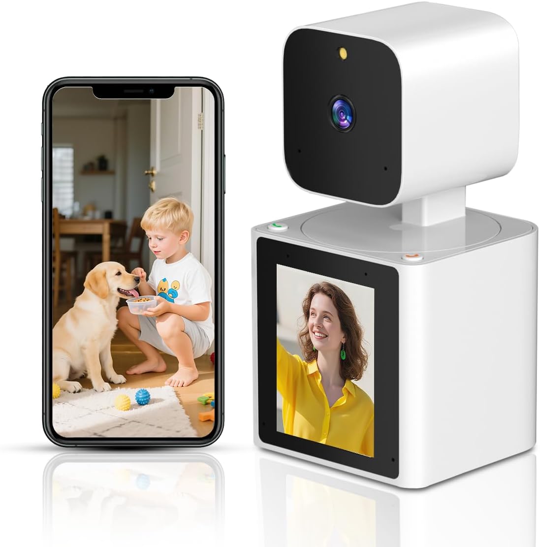 CIAJIE Camera,1080P CS10 Home Security Camera Indoor,Pet Dog Camera with Two Way Video,Monitor