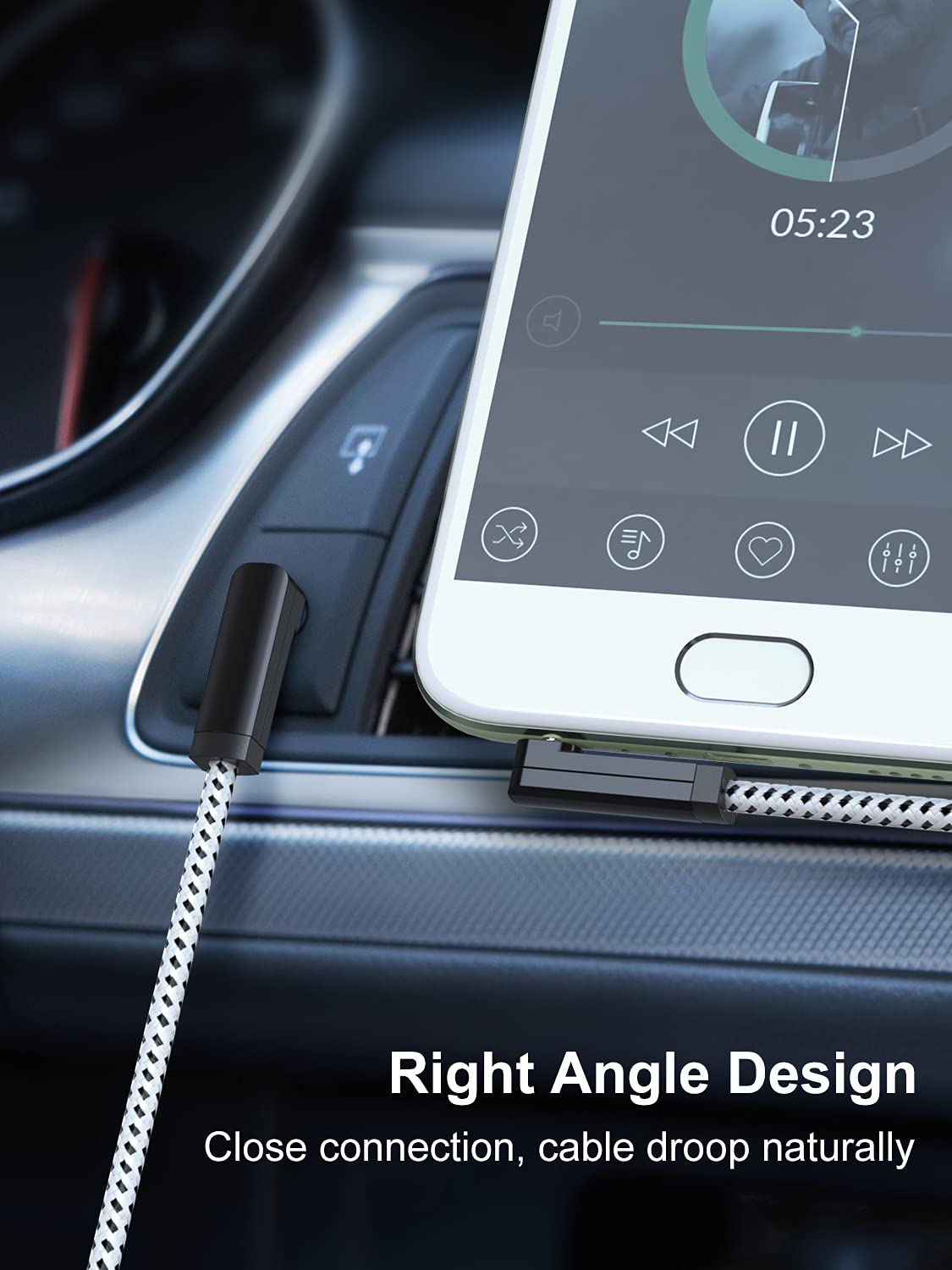 3.5mm Cable(1.5FT/0.45M), 90 3.5mm MP3 CableCreation Audio Degree Male to Male Auxiliary Aux Cable for Phones, Tablets