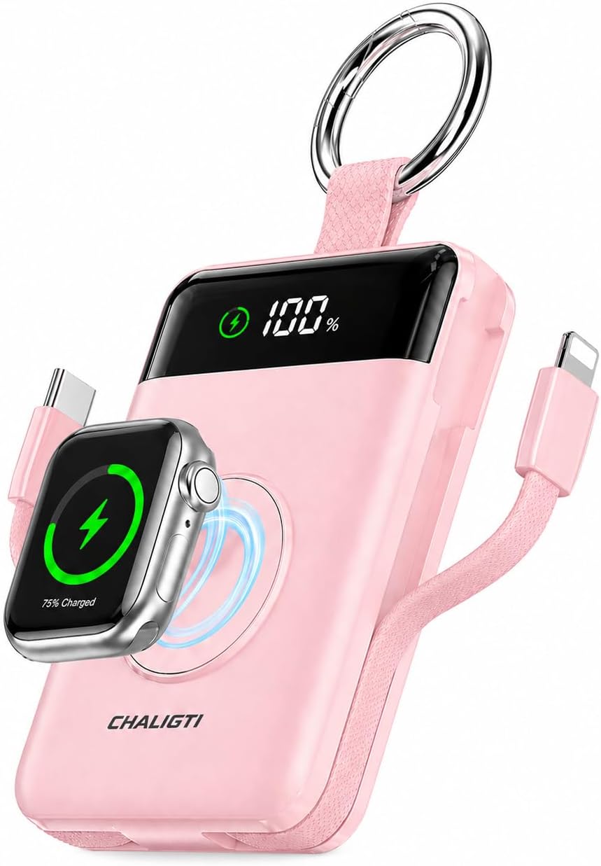 CHALIGTI Charger,5000mAh 20W Pack Ultra/11/10/9/8/7/6/SE,iPhone 17/16/15/14/13/12 Portable PD Super Fast Charging Power