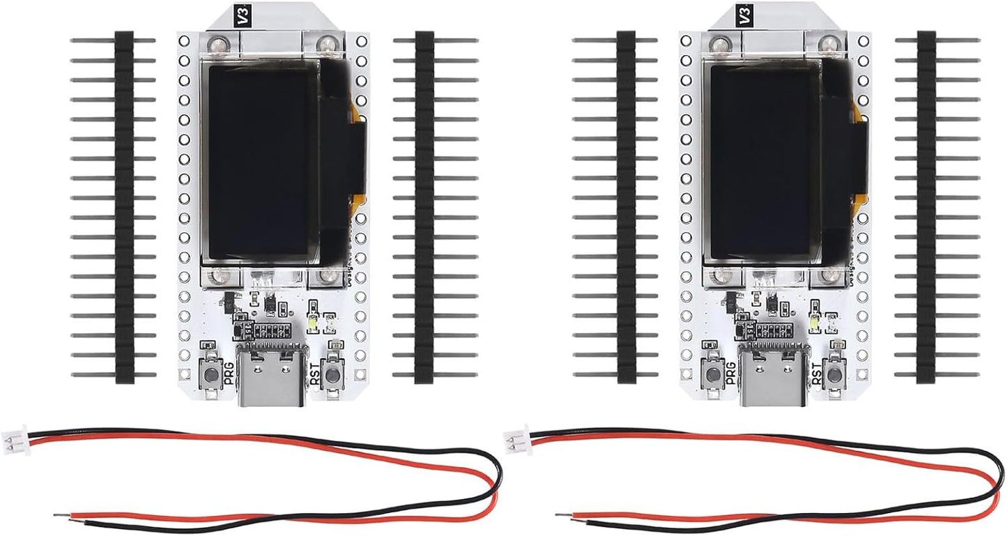 AITIAO 2PCS ESP32 V3 ESP-32 0.96 Inch CP2012 ESP8266 OLED WiFi Kit Type-C Blue OLED Display WiFi+Bluetooth Internet