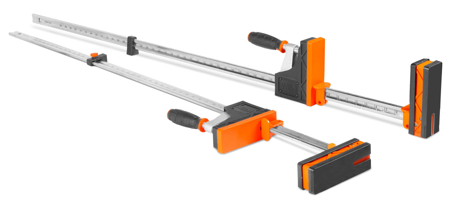 WEN Parallel Clamp Kit with Two 24-Inch Clamps, Two 50-Inch Clamps, and Framing Kit (CLP14A)