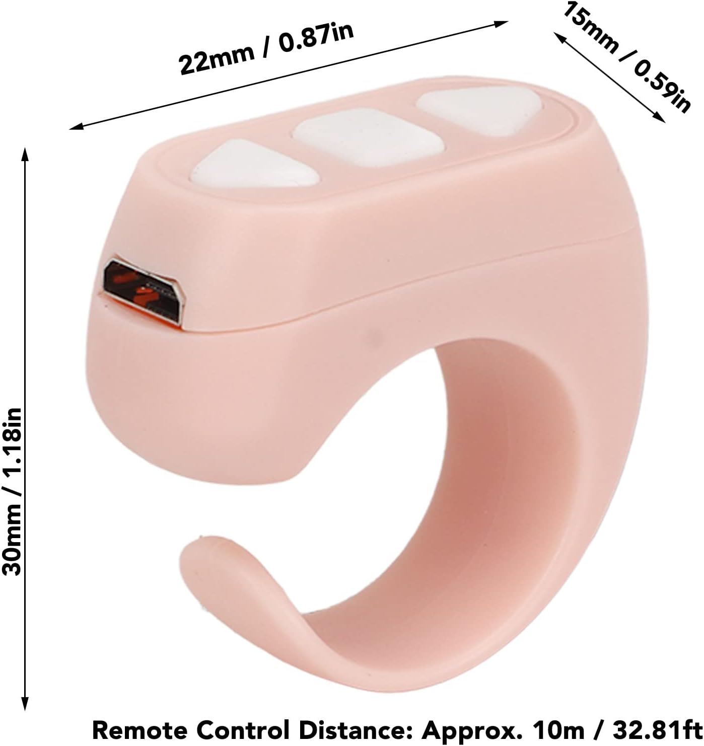 Zopsc Page Turner, Bluetooth Remote Control Page Turner TikTok Remote Scrolling Ring Clicker, Video Scrolling Ring