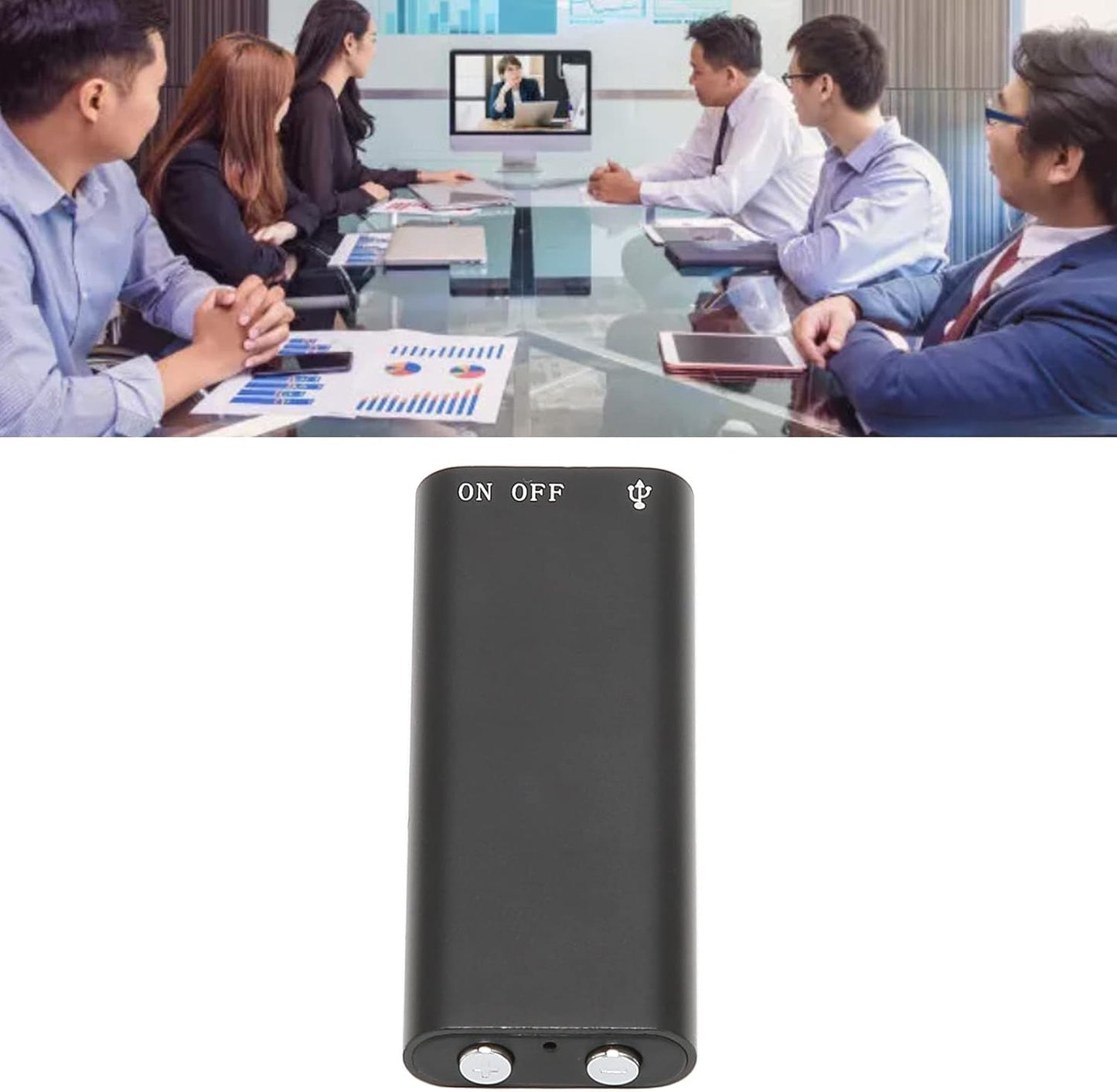Yoidesu 8 192kbit Adpcm 16GB) Mini Portable Digital Voice Recorder (for Lectures and Conferences) Hour Continuous Voice