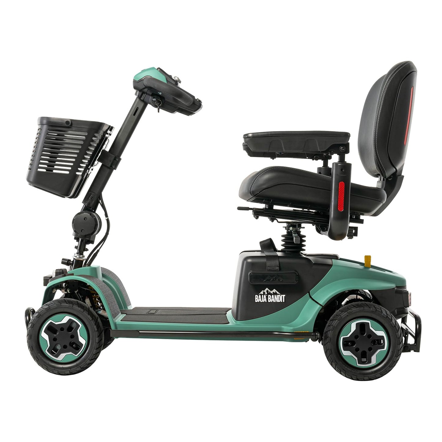 Pride Mobility Baja Bandit BA140 Mobility Scooter, Outdoor 4-Wheel Travel Electric Scooter for Adults, 400 lbs. WC, Up to 8 MPH, 11.25 to 22.5 Miles Range Per Charge