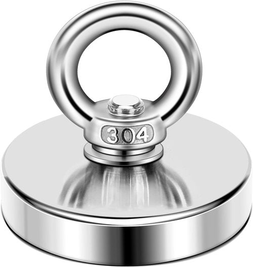 N52 Magnetic Hooks by [Brand Name] - 30lbs Pulling Force Rare Earth Magnet with Countersunk Eyebolt