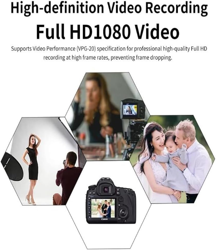 Bdiskky 64GB 60MB/s CF Memory Card High Speed Up to Digital Camera CF Card