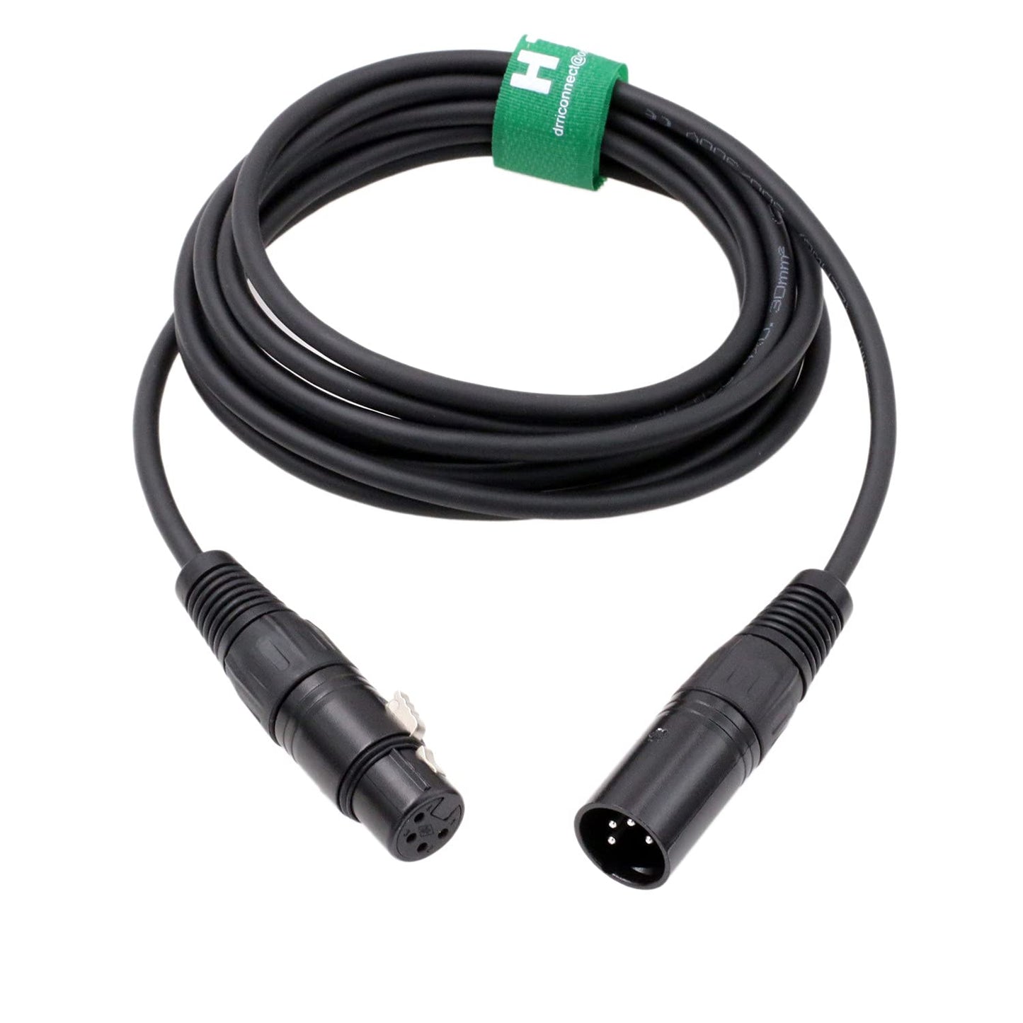 HangTon 4 3 XLR Pin Camera Monitor Recorder Mixer Power Supply Extension Cable Male to Female Meters for Block Battery