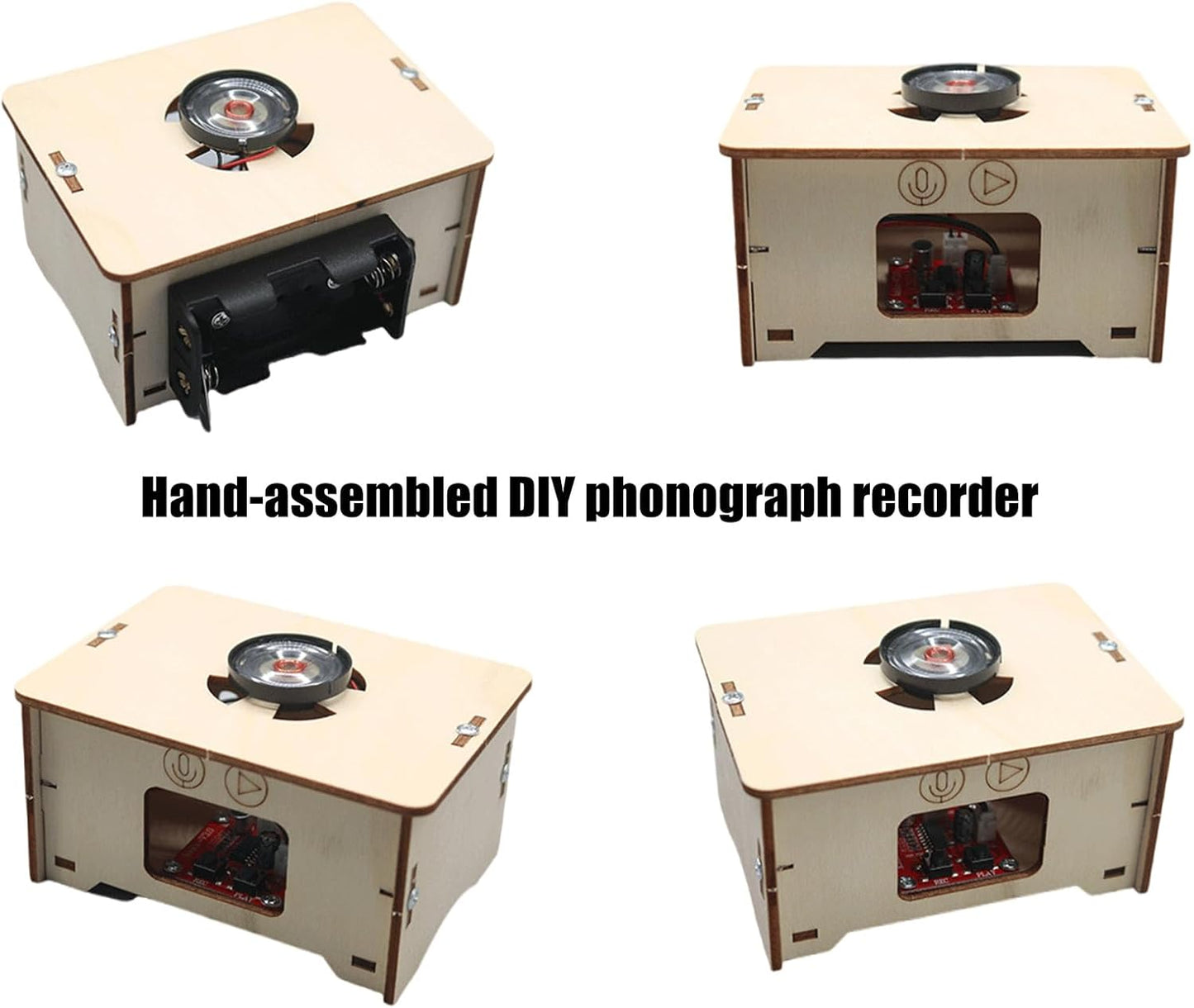 Handmade Wooden Gramophone Recorder - Musical Toy for Kids