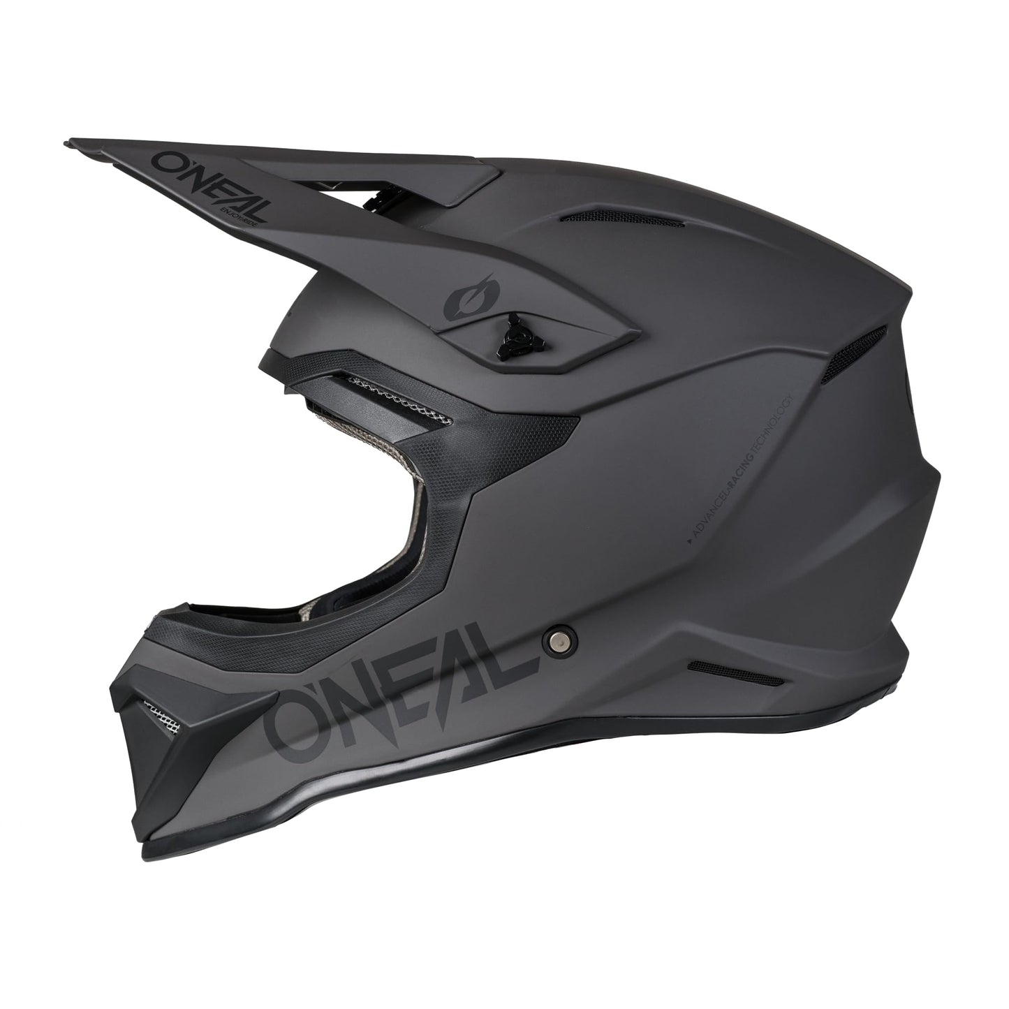 O'NEAL 4 SRS MX Helmet Adult Solid Gray/Black Large