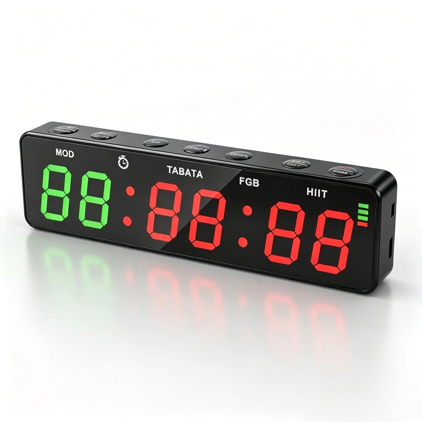Decumeby Gym Timer, 12/24H Portable Gym Clock, Workout Interval Timer with Countdown/up & Stopwatch, Magnetic Fitness Digital for Home Garage Boxing