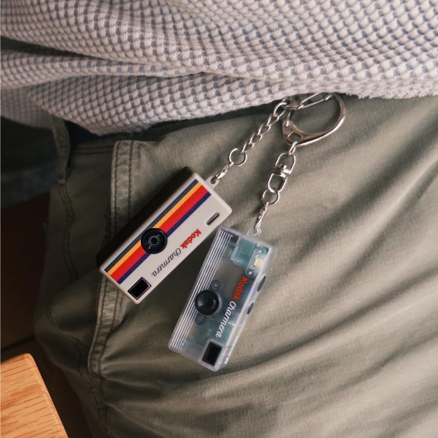 KODAK (1PC),Mini Charm,1.6 CHARMERA Keychain Digital Camera Blind Box Single Box Camera,Digicam,Video Recording,Bag