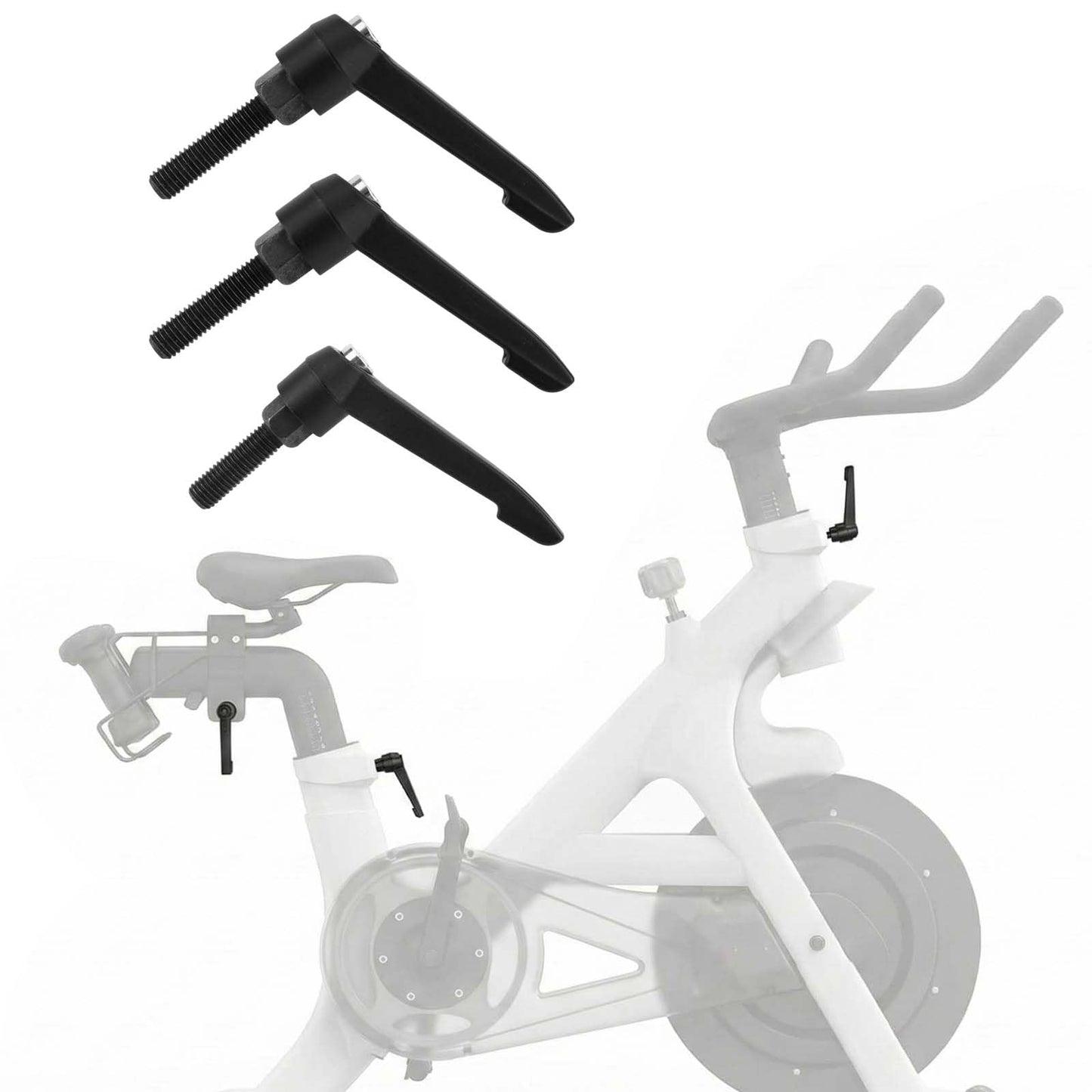 Replacement Seat & Handlebars Slide Adjustment Handles - L Handle for All Bikes + and Cross Training Bike & + (3)