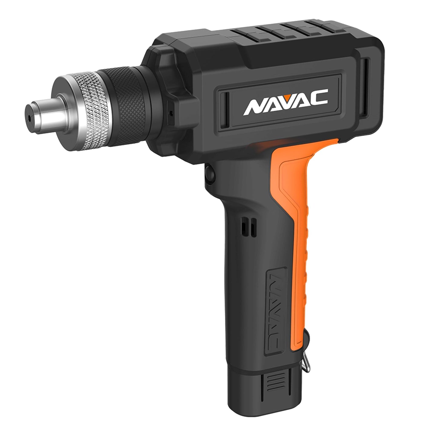 NAVAC NTE11L Power Tubing Expander - Soft or Annealed Copper Swaging Tool - Battery-Operated - One-Button Operation - Quick Connect Expander Heads