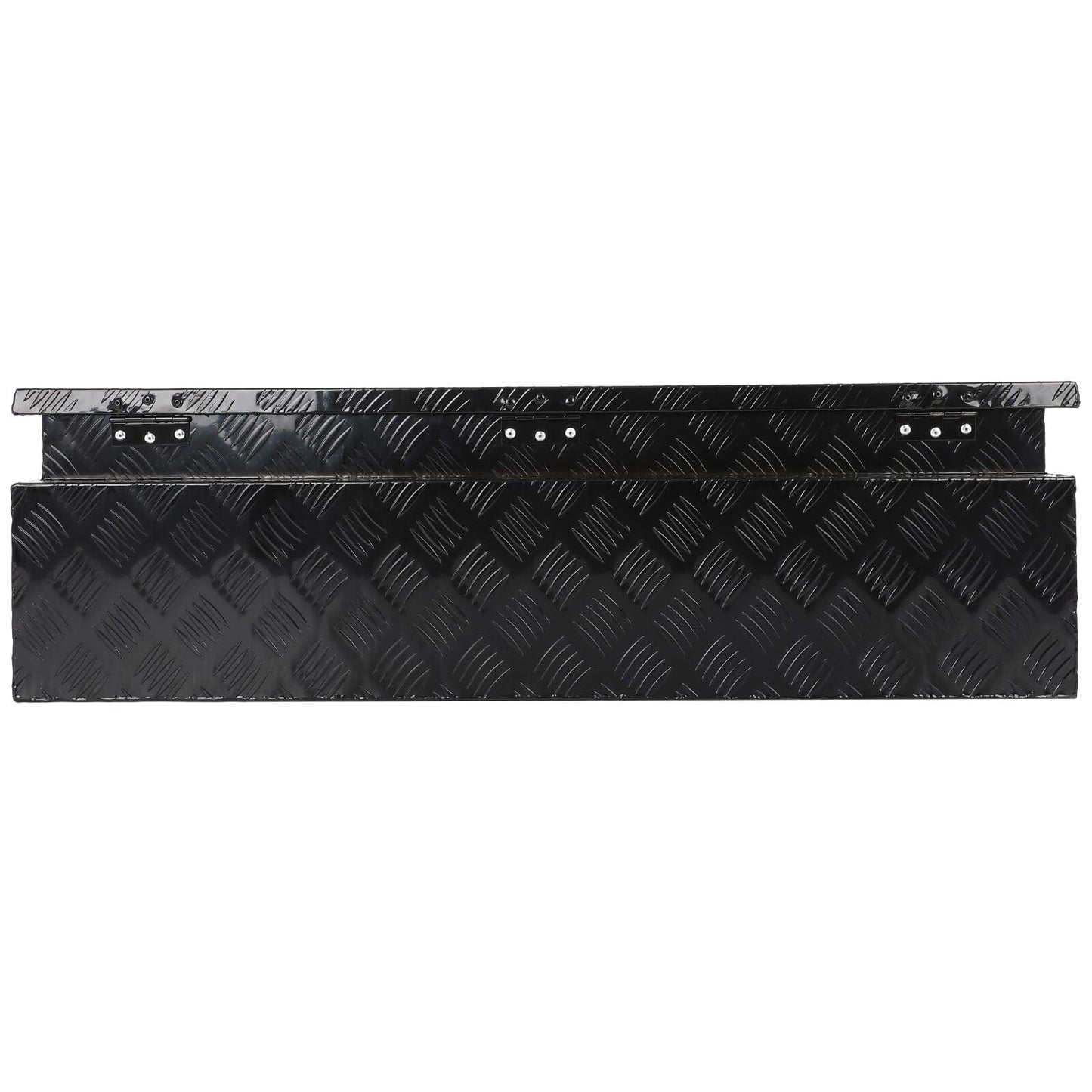 SCITOO 39 Inch Diamond Plate Truck Bed Tool Box,Heavy Duty Aluminum Crossover Storage for Most Full Size Pickups,Lockable Weatherproof Chest,Fits 39" Truck Beds,Easy Access to Load and Unload