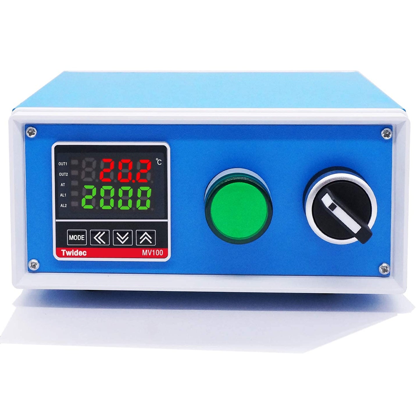 Twidec/Display PID Temperature Controllers Thermostat Box +2M NPT 1/2"inch (6X50MM) Pipe Thread K Type Temperature Sensor Probe