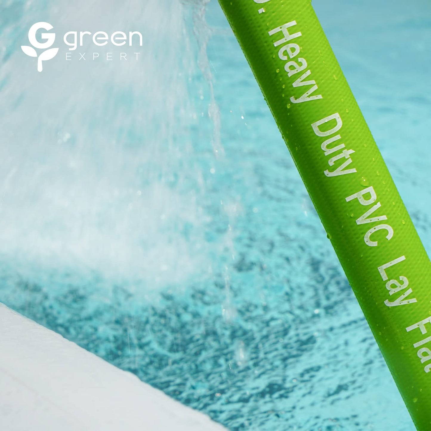 Water Removal Kit by Green Expert: Powerful Sump Pump with 25FT PVC Discharge Hose Max 5000 GPH High Flow for Quick Water Drain